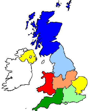 Map of the UK